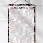 gothic romance book lover reader planner whiteboard metal sign with option to personalise