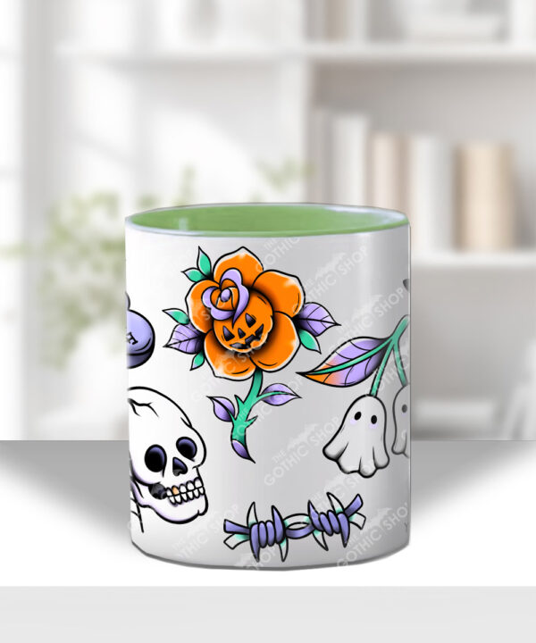 18695 personalised flash tattoo gothic mug 2