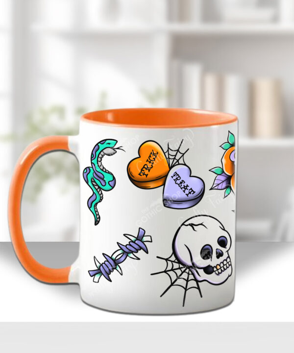 18695 personalised flash tattoo gothic mug 3