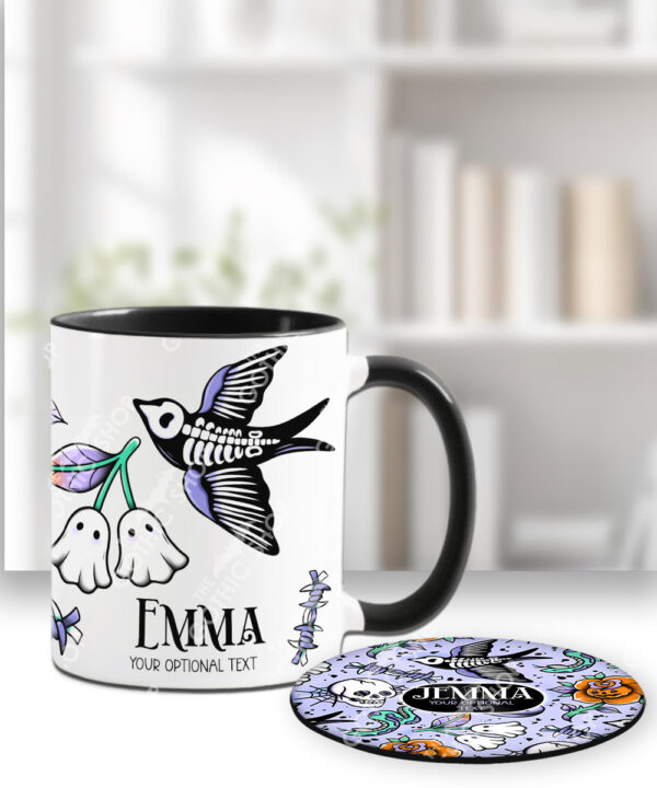 18695 personalised flash tattoo gothic mug 4