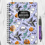 18700 personalised tattoo flash gothic notebook 1