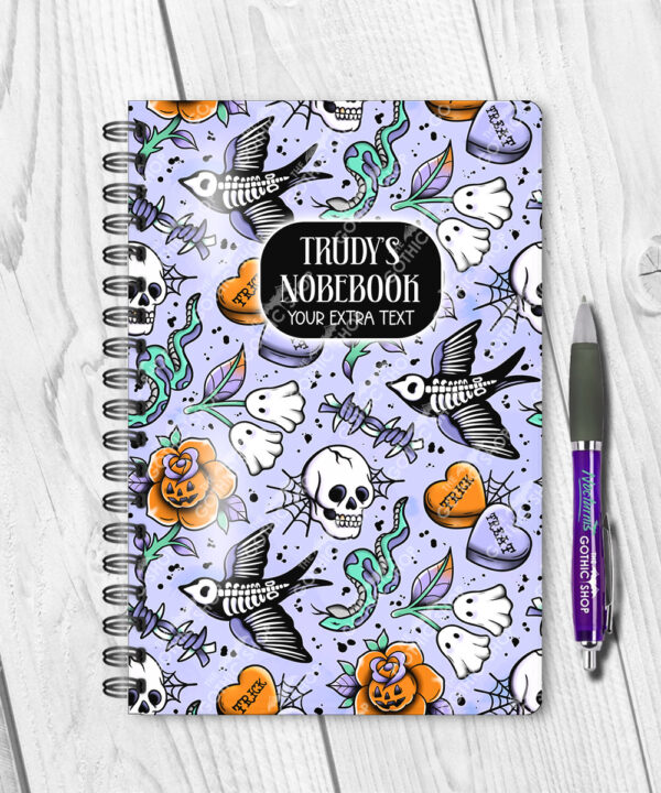 18700 personalised tattoo flash gothic notebook 1