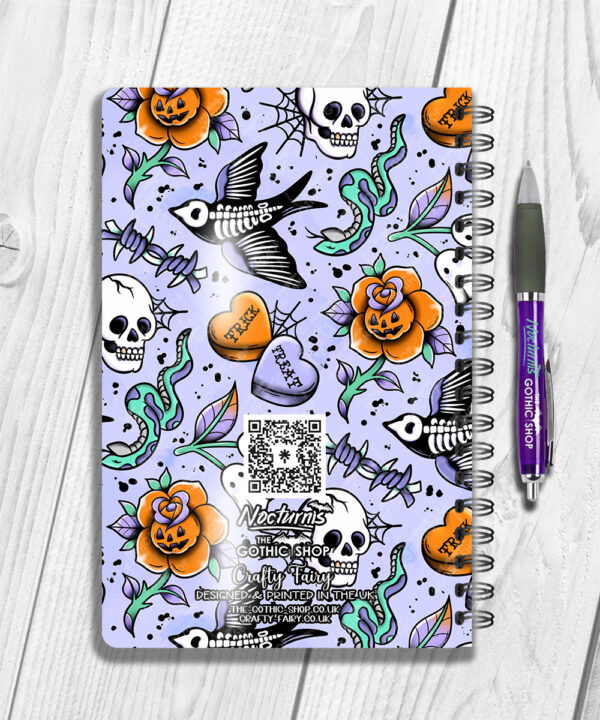 18700 personalised tattoo flash gothic notebook 2