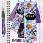 18701 personalised tattoo flash gothic bookmark 2