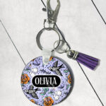 18710 personalised tattoo flash gothic keyring 1