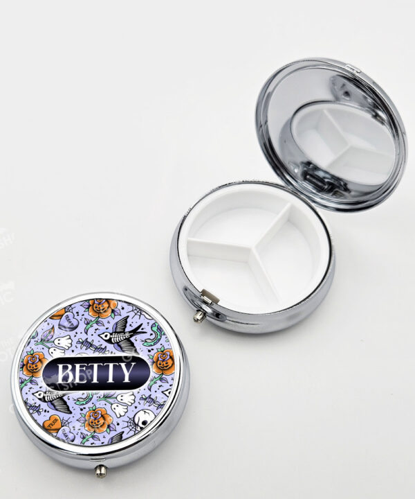 18712 personalised tattoo flash gothic pill pot 2
