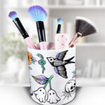 18713 personalised tattoo flash gothic pen pot 3