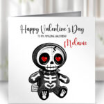 18715 personalised skelly doll gothic birthday card 2