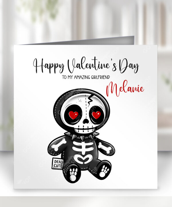 18715 personalised skelly doll gothic birthday card 2
