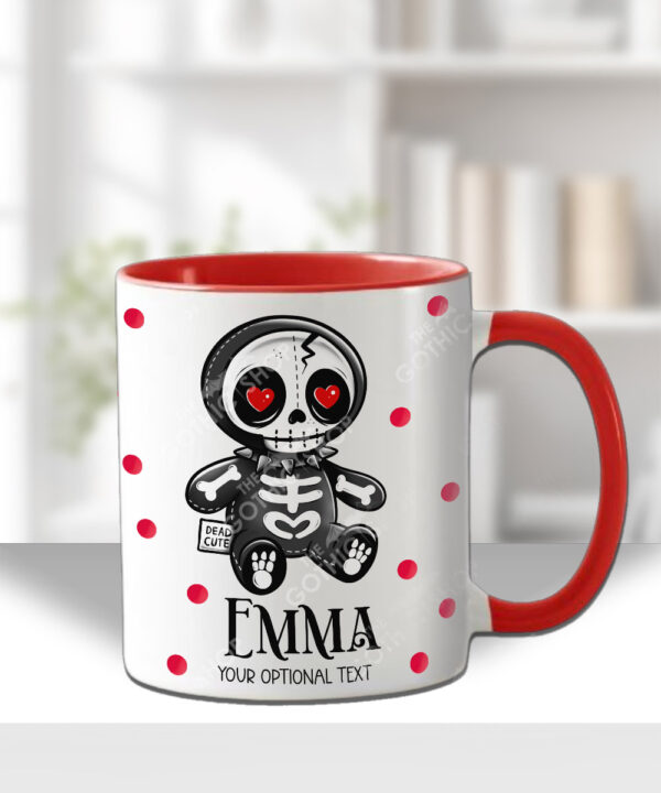 18716 personalised skelly doll gothic mug 1