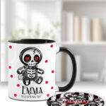 18716 personalised skelly doll gothic mug 3