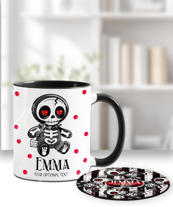18716 personalised skelly doll gothic mug 3