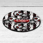 18717 personalised skelly doll gothic coaster 2