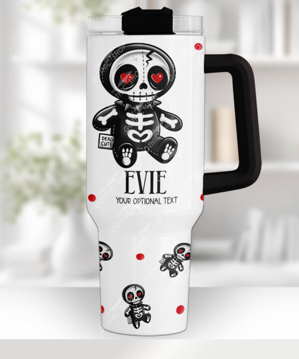 18720 personalised skelly doll gothic stanley cup 2