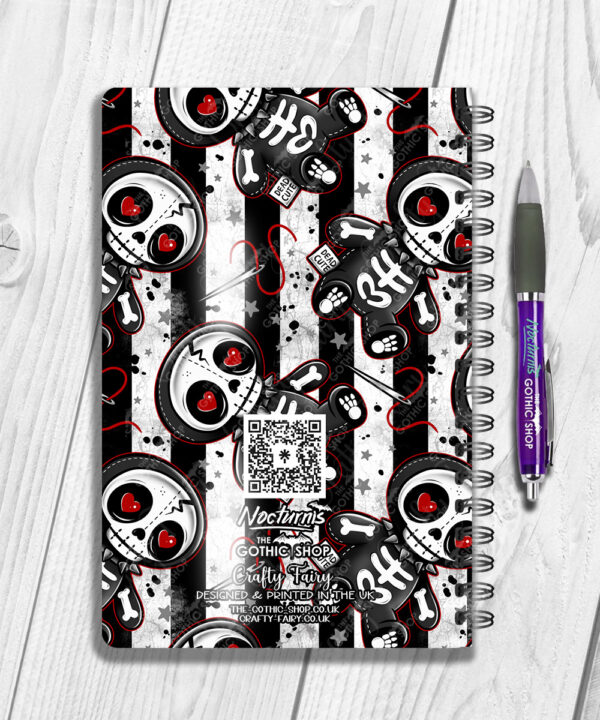 18721 personalised skelly doll gothic notebook 2