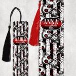 18722 personalised skelly doll gothic bookmark 1