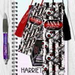 18722 personalised skelly doll gothic bookmark 2
