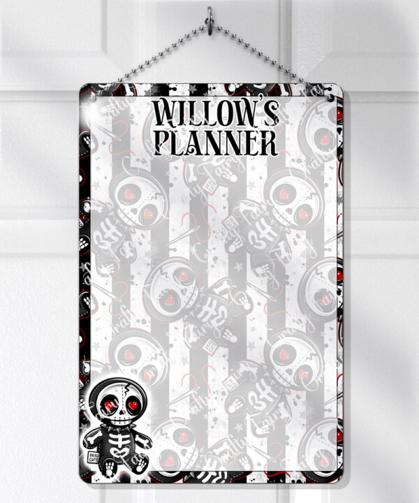 18723 personalised skelly doll gothic planner 1