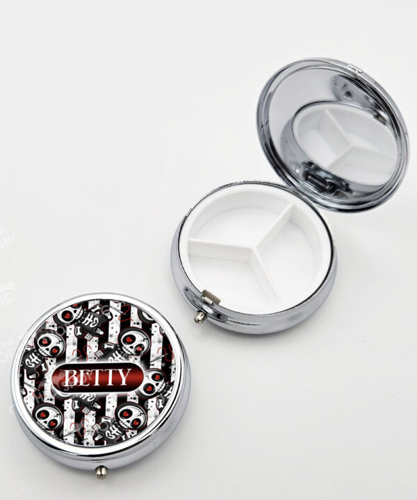 18728 personalised skelly doll gothic pillbox 2