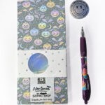 pumpkins & bats to do list slim tall gothic halloween notepad