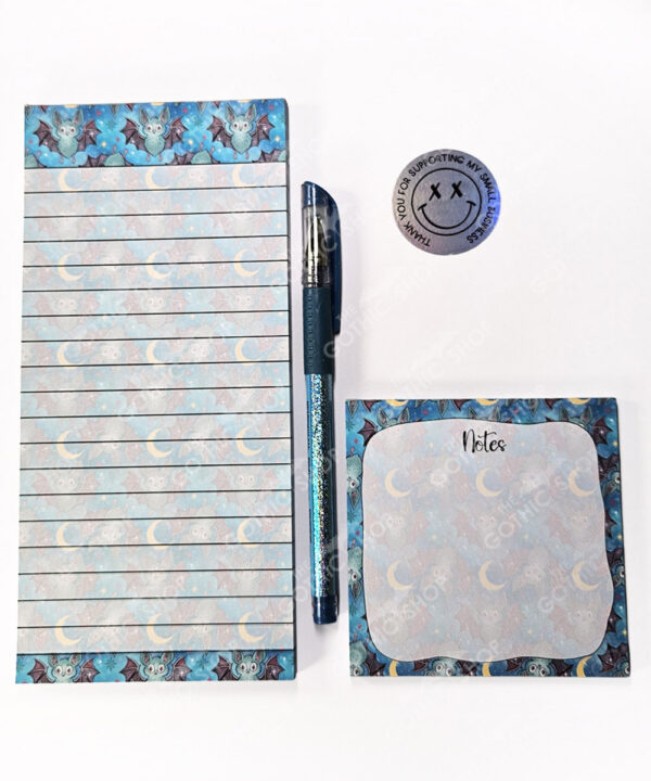 18734 kawaii bats gothic slimi notepad 1