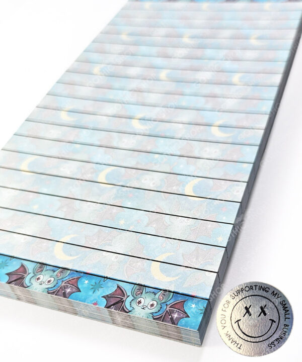 18734 kawaii bats gothic slimi notepad 3