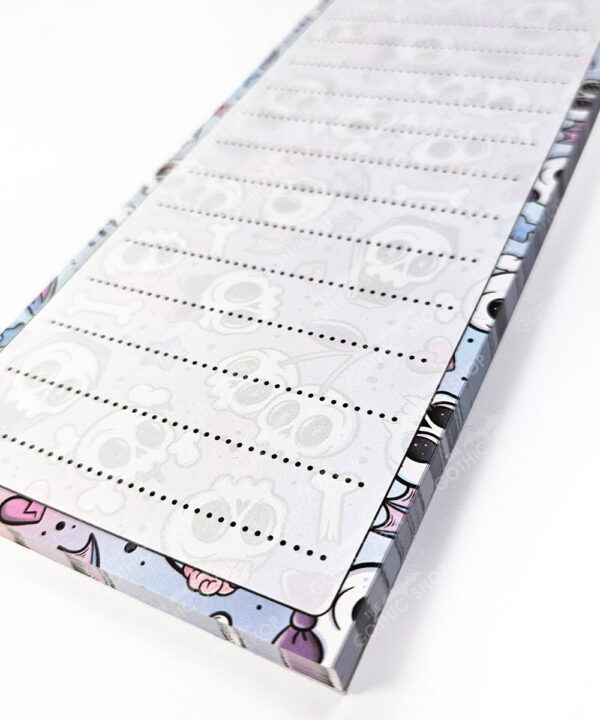 18735 cherry skull coffins gothic slim notepad 4