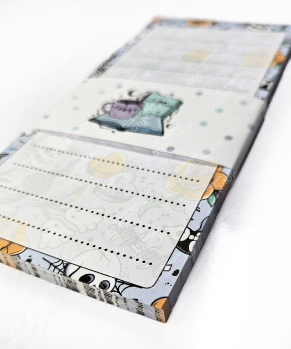 18737 cherry skull coffins gothic slim notepad 2