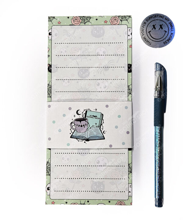 18738 luna cats gothic slim notepad 3