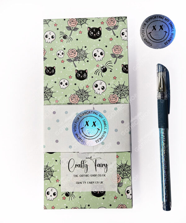 18738 luna cats gothic slim notepad 5