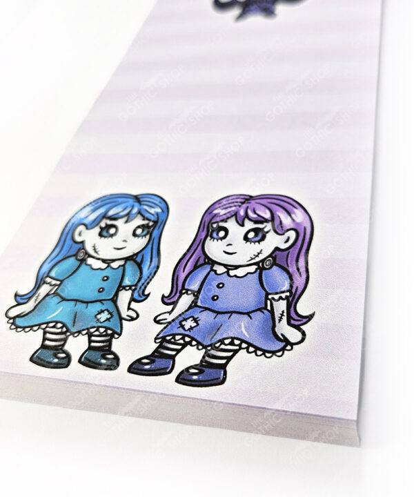 18741 creepy dolls gothic slim notepad 2
