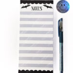 18751 bats notes purple gothic slim notepad 1