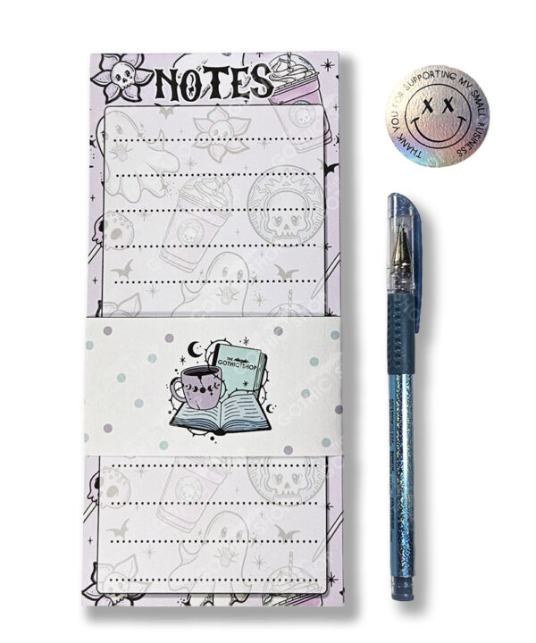 18752 ghostbucks notes purple gothic slim notepad 1