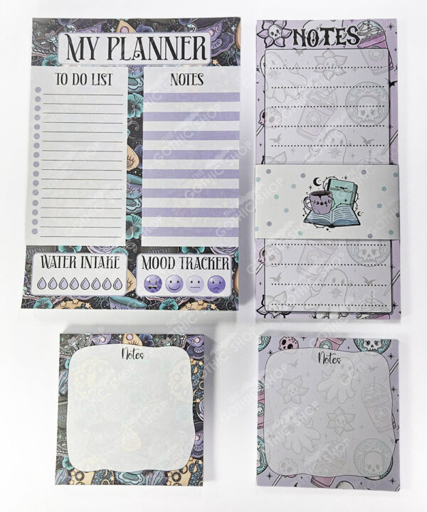 18752 ghostbucks notes purple gothic slim notepad 2