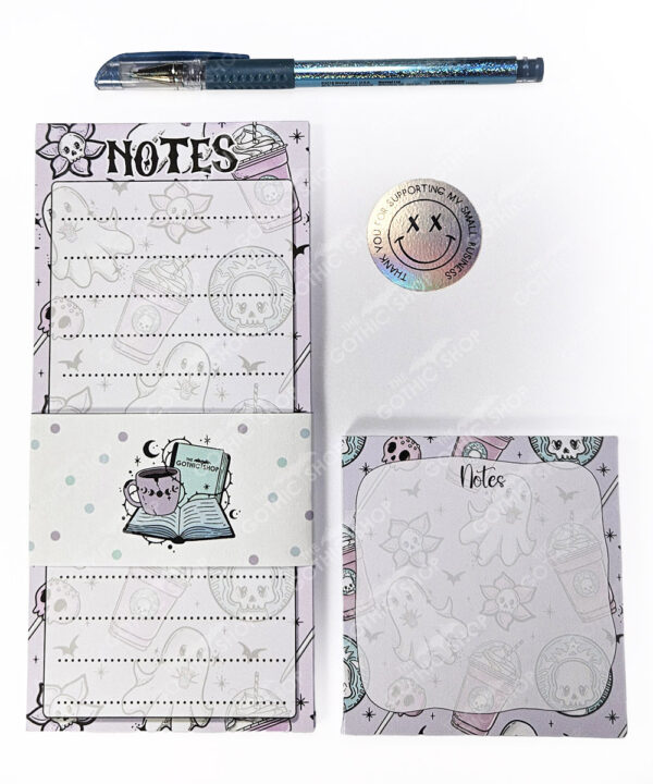 18752 ghostbucks notes purple gothic slim notepad 3