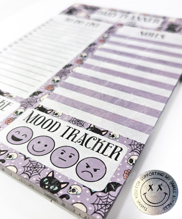 18753 cats ghosts purple a5 gothic notepad 3