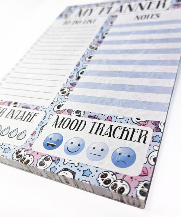 18755 cherry skulls a5 gothic notepad 2