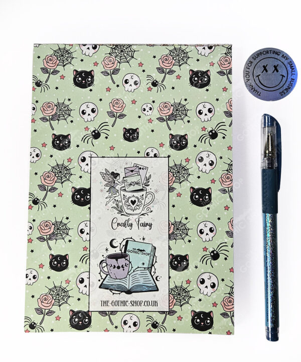 18756 luna cats a5 gothic notepad 3