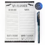 18757 bats grey a5 gothic notepad 1