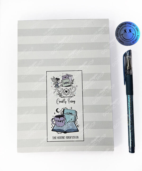 18757 bats grey a5 gothic notepad 3