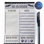 18758 bats purple a5 gothic notepad 1