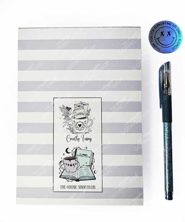 18758 bats purple a5 gothic notepad 3