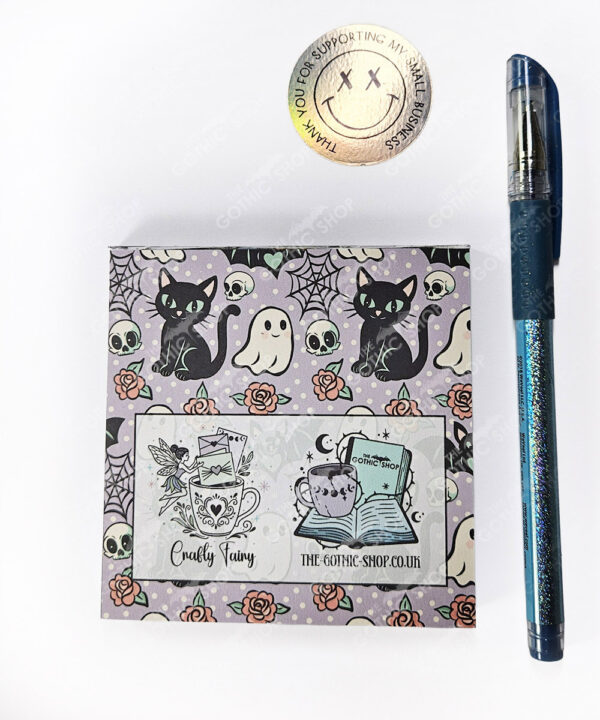 18760 cats bats mini gothic notepad 3