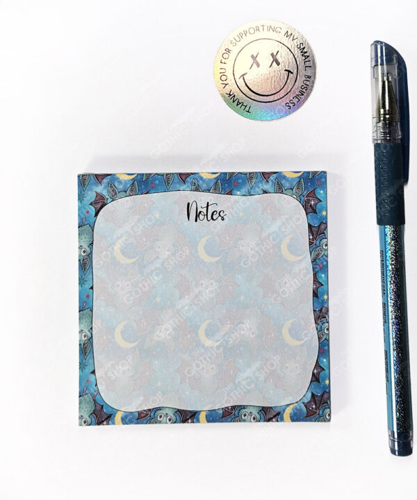 18761 cute bats mini gothic notepad 1