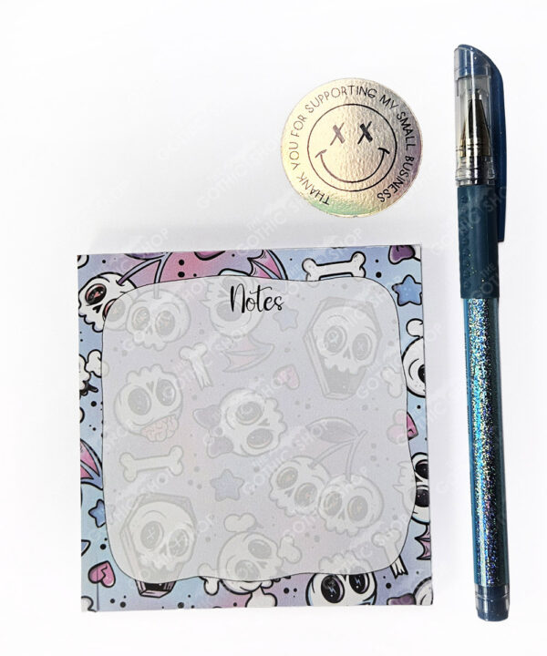 18764 cherry skulls mini gothic notepad 1