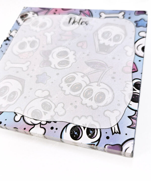 18764 cherry skulls mini gothic notepad 2