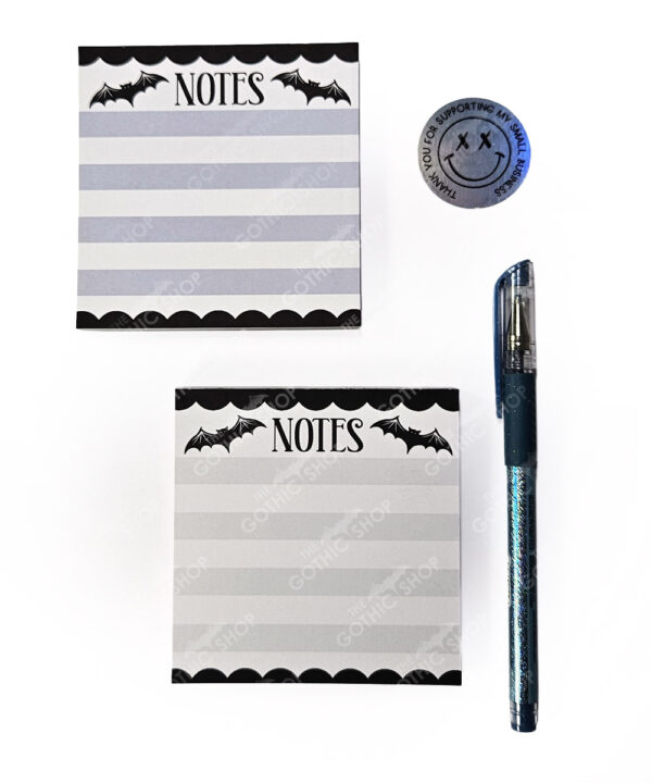 18766 bats purple notes mini gothic notepad 1