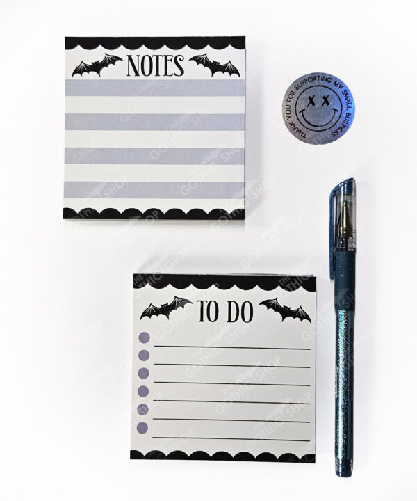 18766 bats purple notes mini gothic notepad 2