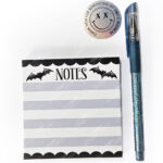 18766 bats purple notes mini gothic notepad 3