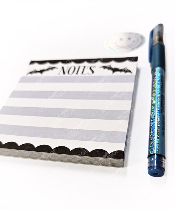 18766 bats purple notes mini gothic notepad 4